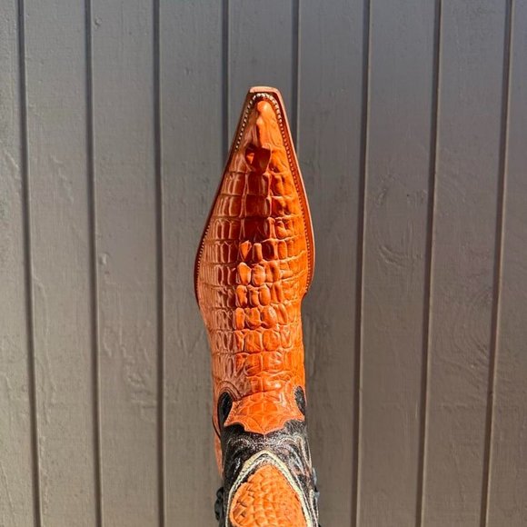 #60 Crocodile Design Boot with Details, Model 980